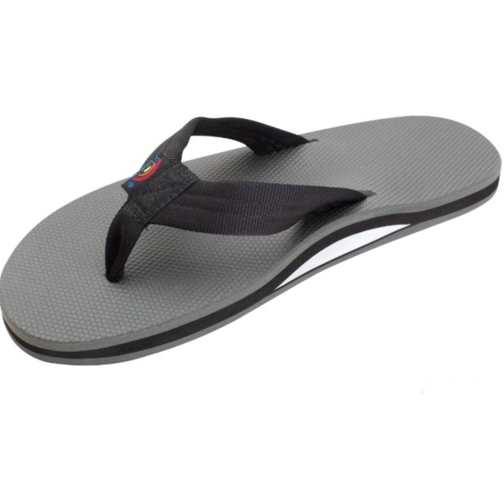 NEW Rainbow Sandals Men's Single Layer Rubber Filled Nylon Strap (XXXL)